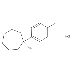 1-(4-Chlorophenyl)cycloheptan-1-amine hydrochloride结构式
