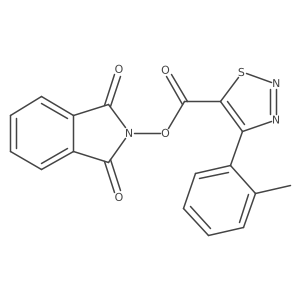 1,3-dioxo-2,3-dihydro-1H-isoindol-2-yl 4-(2-methylphenyl)-1,2,3-thiadiazole-5-carboxylate结构式