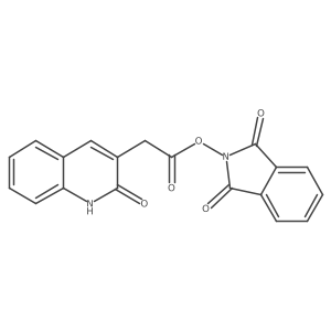 1,3-dioxo-2,3-dihydro-1H-isoindol-2-yl 2-(2-oxo-1,2-dihydroquinolin-3-yl)acetate Structure
