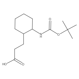 3-(2-{[(Tert-butoxy)carbonyl]amino}cyclohexyl)propanoic acid Structure