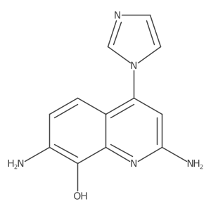 2,7-Diamino-4-(1H-imidazol-1-yl)quinolin-8-ol Structure