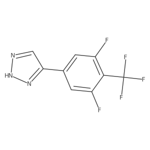 5-(3,5-Difluoro-4-(trifluoromethyl)phenyl)-1H-1,2,3-triazole Structure