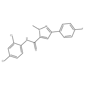 N-(2,4-dichlorophenyl)-3-(4-fluorophenyl)-1-methyl-1H-pyrazole-5-carboxamide Structure