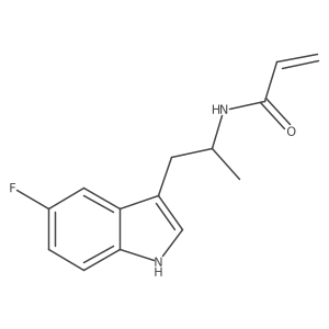 N-[1-(5-Fluoro-1H-indol-3-yl)propan-2-yl]prop-2-enamide Structure