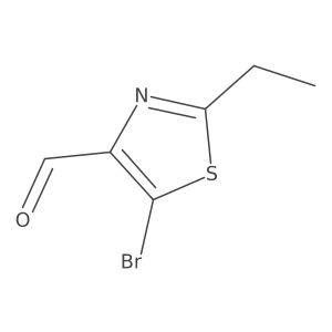 5-Bromo-2-ethyl-1,3-thiazole-4-carbaldehyde结构式