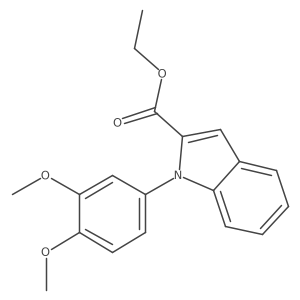 1-(3,4-Dimethoxyphenyl)indole-2-carboxylic acid ethyl ester Structure