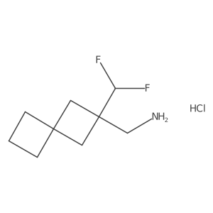 [2-(Difluoromethyl)spiro[3.3]heptan-2-yl]methanamine;hydrochloride Structure