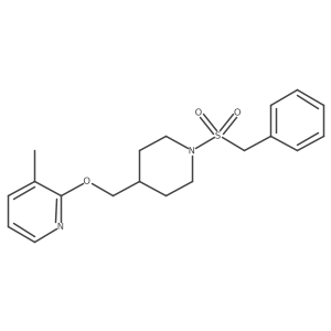 3-Methyl-2-[(1-phenylmethanesulfonylpiperidin-4-yl)methoxy]pyridine结构式