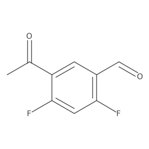 5-Acetyl-2,4-difluorobenzaldehyde Structure
