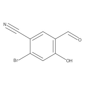 2-Bromo-5-formyl-4-hydroxybenzonitrile Structure