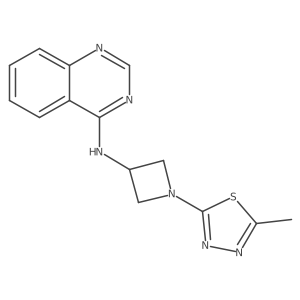 N-[1-(5-methyl-1,3,4-thiadiazol-2-yl)azetidin-3-yl]quinazolin-4-amine Structure