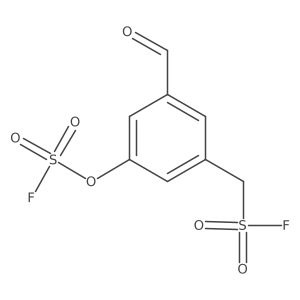{3-[(Fluorosulfonyl)oxy]-5-formylphenyl}methanesulfonyl fluoride Structure