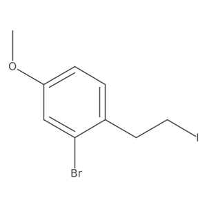 2-Bromo-1-(2-iodoethyl)-4-methoxybenzene Structure