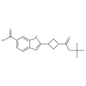 2-{1-[(tert-butoxy)carbonyl]azetidin-3-yl}-1H-1,3-benzodiazole-6-carboxylic acid Structure