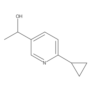 1-(6-Cyclopropylpyridin-3-yl)ethan-1-ol Structure