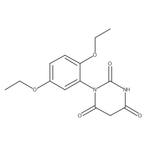 1-(2,5-Diethoxyphenyl)-2,4,6(1H,3H,5H)-pyrimidinetrione结构式