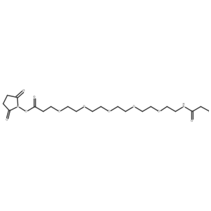 Iodoacetamido-PEG5-NHS ester Structure