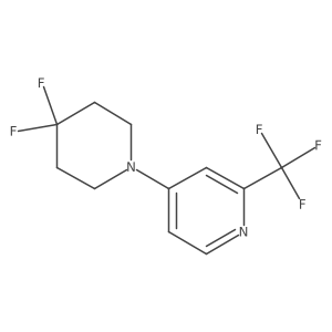 4-(4,4-Difluoropiperidin-1-yl)-2-(trifluoromethyl)pyridine Structure