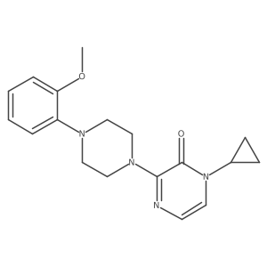 1-Cyclopropyl-3-[4-(2-methoxyphenyl)piperazin-1-yl]-1,2-dihydropyrazin-2-one结构式