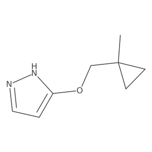 3-((1-methylcyclopropyl)methoxy)-1H-pyrazole结构式