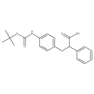 3-(4-{[(Tert-butoxy)carbonyl]amino}phenyl)-2-phenylpropanoic acid结构式