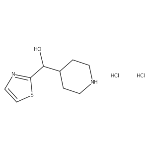 (Piperidin-4-yl)(1,3-thiazol-2-yl)methanol dihydrochloride Structure