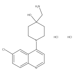 4-(Aminomethyl)-1-(6-chloroquinolin-4-yl)piperidin-4-ol dihydrochloride Structure
