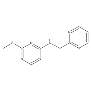2-(methylsulfanyl)-N-[(pyrimidin-2-yl)methyl]pyrimidin-4-amine Structure