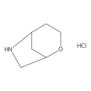 2-Oxa-6-azabicyclo[3.2.1]octane hydrochloride Structure