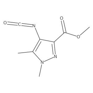 methyl 4-isocyanato-1,5-dimethyl-1H-pyrazole-3-carboxylate Structure