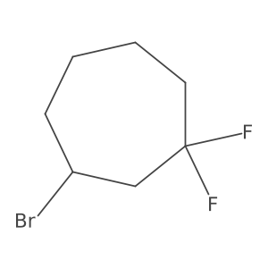 3-Bromo-1,1-difluorocycloheptane Structure