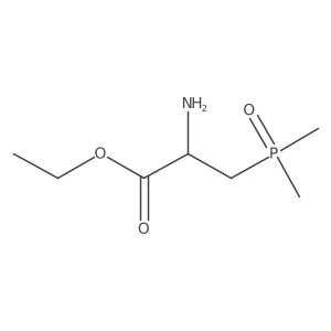 Ethyl 2-amino-3-(dimethylphosphoryl)propanoate结构式