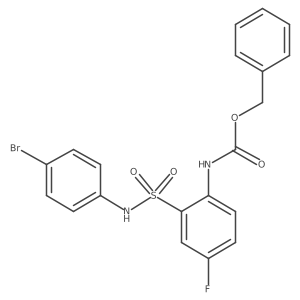 benzyl N-{2-[(4-bromophenyl)sulfamoyl]-4-fluorophenyl}carbamate结构式