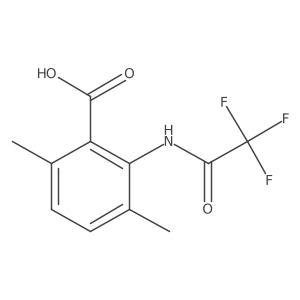 3,6-Dimethyl-2-(2,2,2-trifluoroacetamido)benzoic acid结构式