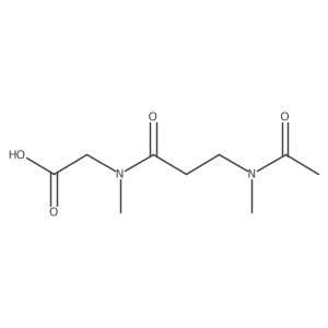 2-[N-methyl-3-(N-methylacetamido)propanamido]acetic acid Structure