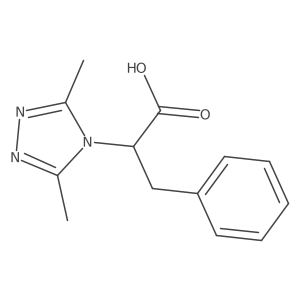 2-(3,5-dimethyl-4H-1,2,4-triazol-4-yl)-3-phenylpropanoic acid Structure
