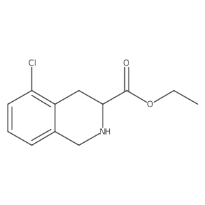 ethyl (3R)-5-chloro-1,2,3,4-tetrahydroisoquinoline-3-carboxylate Structure