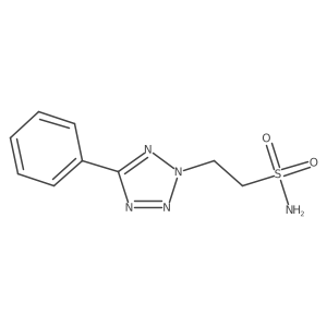 2-(5-phenyl-2H-1,2,3,4-tetrazol-2-yl)ethane-1-sulfonamide结构式