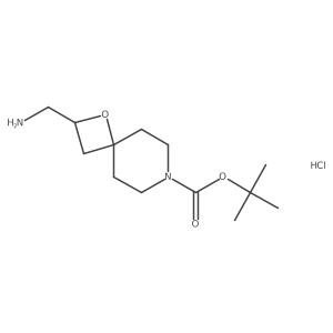 Tert-butyl2-(aminomethyl)-1-oxa-7-azaspiro[3.5]nonane-7-carboxylatehydrochloride结构式