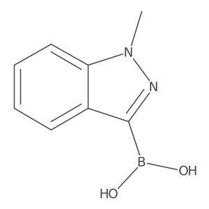 (1-Methylindazol-3-yl)boronic acid Structure