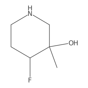 (3R,4S)-4-fluoro-3-methyl-piperidin-3-ol Structure