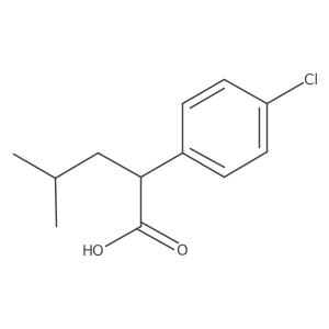 2-(4-Chlorophenyl)-4-methylpentanoic acid Structure