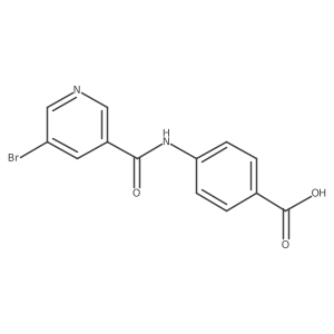 4-[[(5-Bromo-3-pyridinyl)carbonyl]amino]benzoic acid结构式