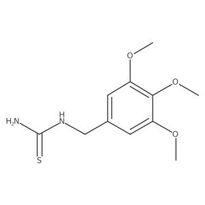 N-[(3,4,5-Trimethoxyphenyl)methyl]thiourea Structure