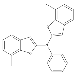 7-methyl-N-(7-methyl-1-benzofuran-2-yl)-N-phenyl-1-benzofuran-2-amine Structure