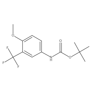 tert-butyl N-[4-methoxy-3-(trifluoromethyl)phenyl]carbamate Structure