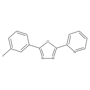2-(Pyridin-2-yl)-5-(3-iodophenyl)-1,3,4-oxadiazole结构式