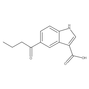 5-(1-Oxobutyl)-1H-indole-3-carboxylic acid结构式