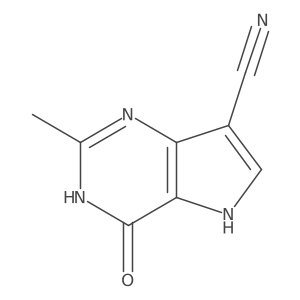 2-Methyl-4-oxo-4,5-dihydro-1H-pyrrolo[3,2-d]pyrimidine-7-carbonitrile Structure