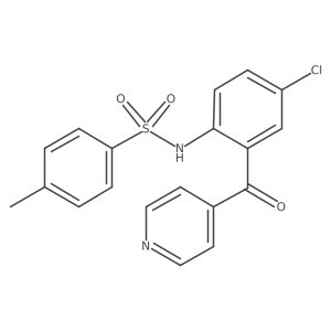 N-[4-Chloro-2-(4-pyridinylcarbonyl)phenyl]-4-methylbenzenesulfonamide结构式
